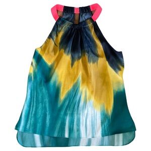 TAHARI Tie Dye Halter Top